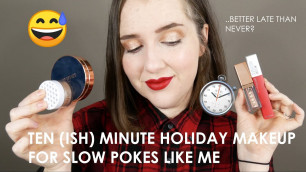 '10 (ish) Minute Holiday Makeup | Pony Effect Cover Fit Foundation in Fair | paleandfreckled'