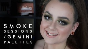 'smoke sessions & gemini palettes | face full of milk makeup & melt cosmetics | the fangirl eclectic'