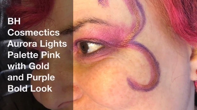 'Makeup by GlitterGirl: Middle Aged BH Cosmectics Aurora Lights Palette Pink & Gold Bold Look'