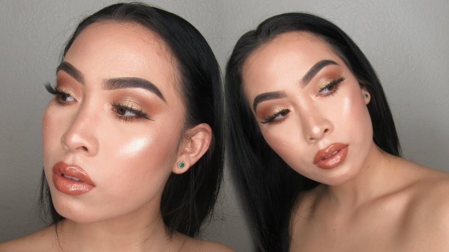 'Kylie Jenner INSPIRED | Golden Glam Makeup Tutorial'