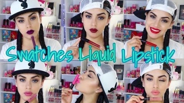 'SWATCHES LIQUIP LIPSTICK BH COSMETICS'