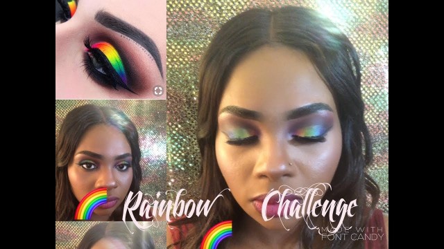 'Rainbow Challenge using Take me Back to Brazil BY BH Cosmetics'