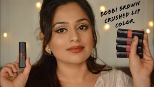 'NEW Bobbi Brown Crushed Lip Colors - Review & Swatches'