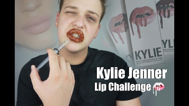 'KYLIE JENNER LIP CHALLENGE!!! - Inspired MakeUp | Joey SFX Simmonds'