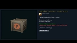 'TF2: Unboxing Scout Cosmetic crates again!'