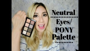 'MAKEUP TUTORIALS – Pony x memebox palette – Neutral eyes w/ Oops My Lip Tint | Minimalist Style'