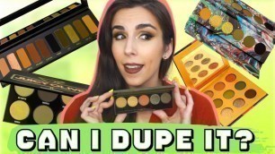 'DOSE OF COLORS CUTTING EDGE COMPARISONS! | Swatching All My Grungy Green Eyeshadow Palettes | Dupes?'