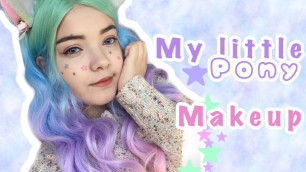 'My little pony inspired makeup | Kawaii makeup tutorial|'