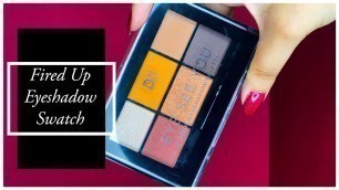 'DB Cosmetics - Eye See You Palette - Fired Up | Eyeshadow #swatches | #shorts | #makeup'