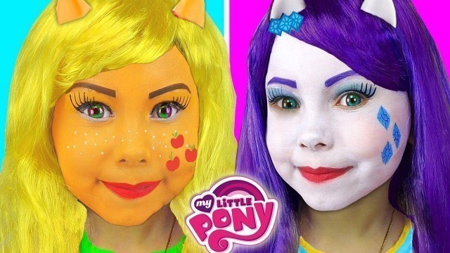 'My Little Pony Kids Makeup Collection Alisa Pretend Play with Equestria Girl Doll & Draw Toys Colors'