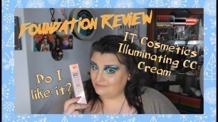 'Foundation Review | IT Cosmetics Illuminating CC Cream | ASMR Makeup'