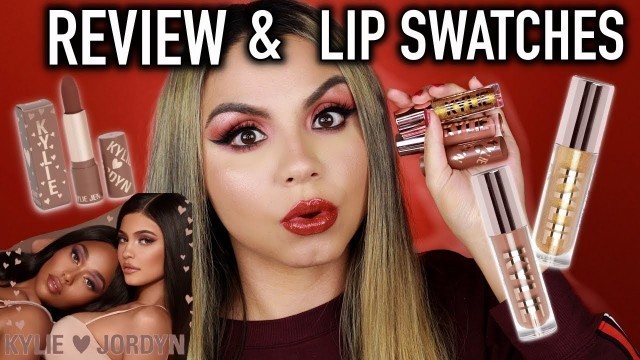 'Kylie x Jordyn Collection Lip Swatches! New High Gloss Formula Review'