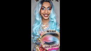 'How to create a Dark PASTEL (PADDLE POP) Makeup LOOK 6 | BH Cosmetics | AQUARENOVATIO #shorts'