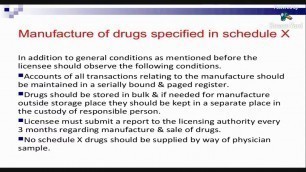 'Lecture No 7. The Drugs and Cosmetics Act 1940 & rules 1945 & amendments'