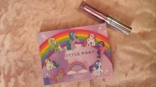 'swatch and trying the My Little Pony palette....Color pop cosmetics'