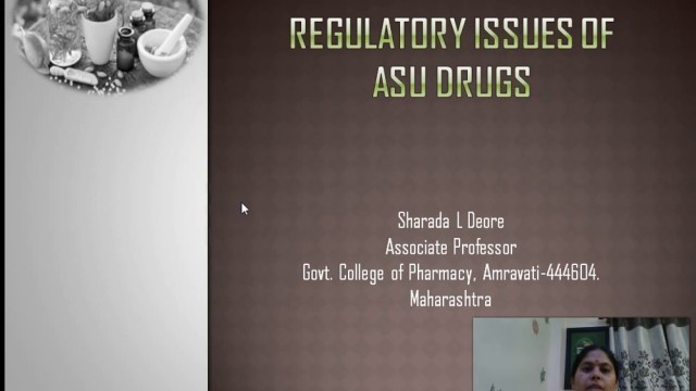 'Herbal Drug Technology/ Regulatory Issues of ASU Drugs //'