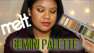 'MELT COSMETICS GEMINI PALETTE | FIRST IMPRESSIONS SWATCHES, REVIEW, & DEMO'