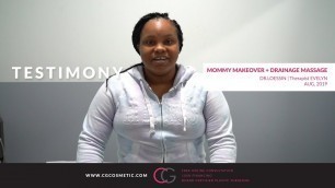 'Fiona Mommy Makeover & Drainage Massages Testimony - CG Cosmetic'