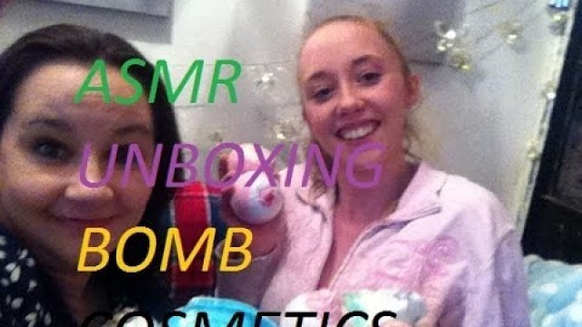 'ASMR Unboxing Bomb Cosmetics 