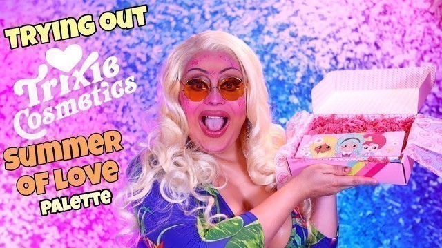 TRYING THE TRIXIE COSMETICS SUMMER OF LOVE BLUSH PALETTE | JAYMES MANSFIELD