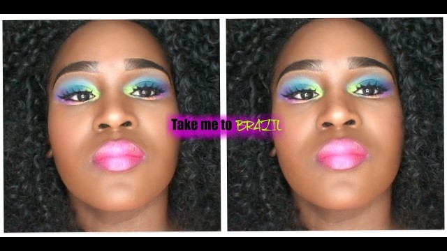 'BH COSMETICS TAKE ME TO BRAZIL PALETTE/MAKEUP TUTORIAL!!!'