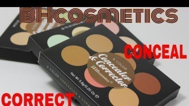 'BH COSMETICS 6 COLOR CORRECTOR AND CONCEALER PALETTES LIGHT, MEDIUM AND DARK'