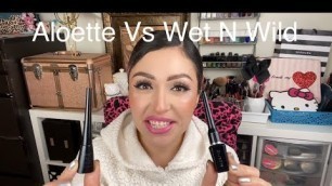 'Aloette Vs Wet N Wild Longwear liquid eyeliner in black Review'