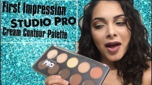 'First Impression | BH Cosmetics Studio Pro Cream Contour Palette | Makeup For Beginners'