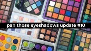 'Pan Those Eyeshadows 2020 Update #10 | morerebe'