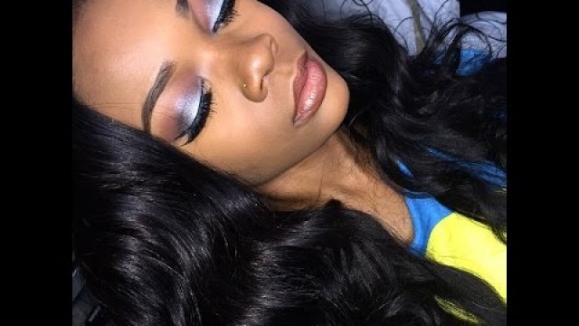 'Sweet Blue Makeup Using BH Cosmetics Galaxy Chic Palette'