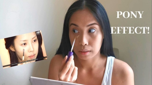 'I tried Pony Effect + Drugstore Makeup'