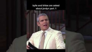 'Kylie Jenner and Khloe finally speak on jordyn situation #Shorts'