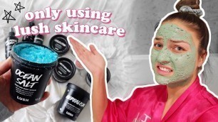 'i only used LUSH skincare for 30 days'