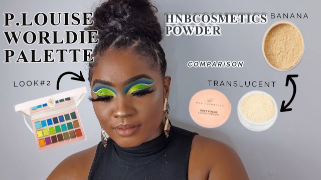 'LOOK #2 || GRWM|| USING P.LOUISE WORLDIE PALETTE + HNB COSMETICS POWDER BANANA AND TRANSLUCENT'