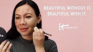 'Beautiful Without IT. Beautiful With IT Ft. IT Cosmetics CC+ Cream'