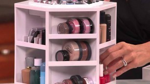 'Tabletop Spinning Cosmetic Organizer by Lori Greiner with Jill Bauer'