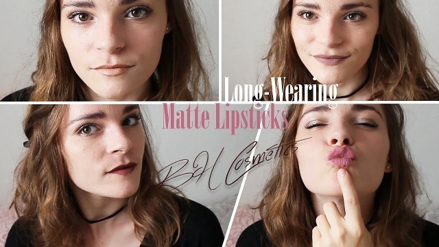 'Long-Wearing Matte Lipsticks BH Cosmetics Swatches / Liquid lipsticks / Rouges à lèvres liquides'