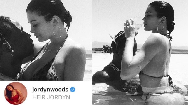 'Jordyn Woods LIKES Kylie Jenner’s Steamy IG Photo With Travis Scott On Vacation!'