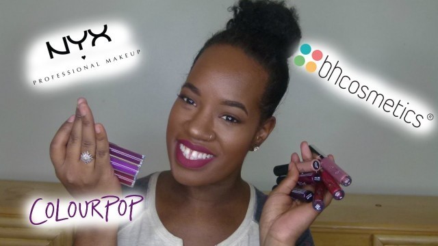 'Lip Swatches + Review: NYX, Colourpop, Bh Cosmetics'