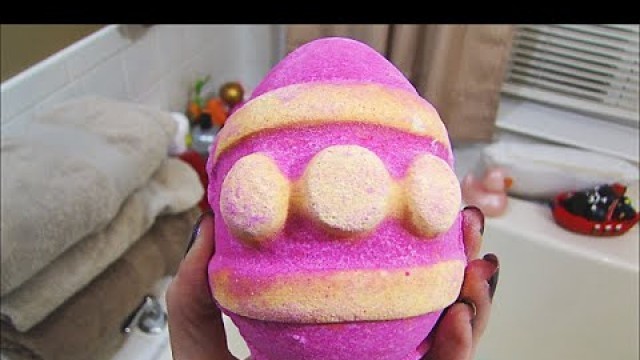 'LUSH Cosmetics IMMACULATE EGGCEPTION (Pink) Bath Bomb Easter'