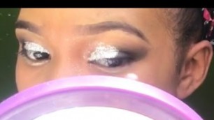 'HOW TO  |  EYEBROW TUTORIAL/SMOKEY EYE WITH GLITTER FT. BH Cosmetics |  Make Up By Nyah