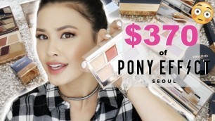 'Massive Pony Effect Makeup Collection Review | Full Face Demo + Tutorial'