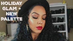 'HOLIDAY GLAM MAKEUP + ITSMYRAYERAYE x BH COSMETICS PALETTE | ASHLEY ELISSA'