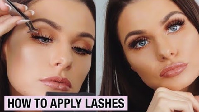 'HOW TO APPLY LASHES | HNB COSMETICS LASHES | TAYLOR BAIRSTOW'