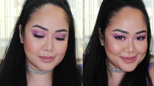 'PURPLE EYESHADOW MAKE UP TUTORIAL USING BH COSMETICS TAKE ME TO BRAZIL PALETTE / JOY DIARIES'