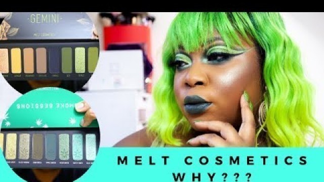 'MELT COSMETICS SMOKE SESSION AND GEMINI PALETTE REVIEW'