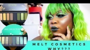 'MELT COSMETICS SMOKE SESSION AND GEMINI PALETTE REVIEW'