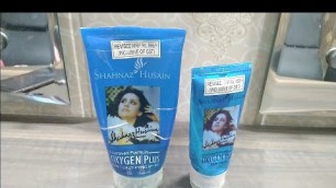 'SHAHNAZ HUSAIN Oxygen plus| Best Facial for all type of Skins'