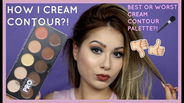 'HOW TO CREAM CONTOUR & HIGHLIGHT | BH COSMETICS STUDIO PRO CONTOUR PALETTE YAY OR NAY?!'