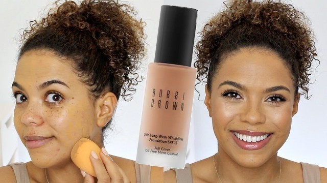 'Bobbi Brown Skin Long-Wear Weightless Foundation Review + Wear Test! 12 DAYS of FOUNDATION DAY 7'